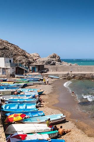 Boats on Shoreline, Algeria