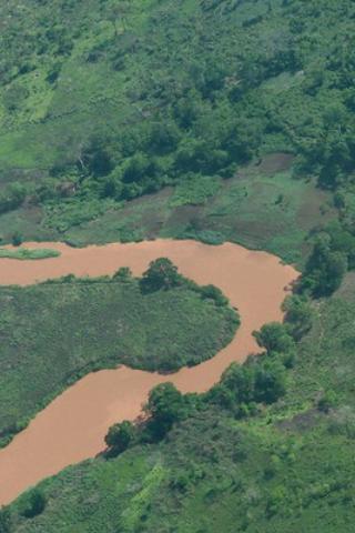River and Green landscape, Central African Republic 