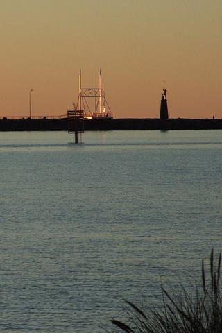 Mersey River at sunset, Devonport, Tasmania, Australia