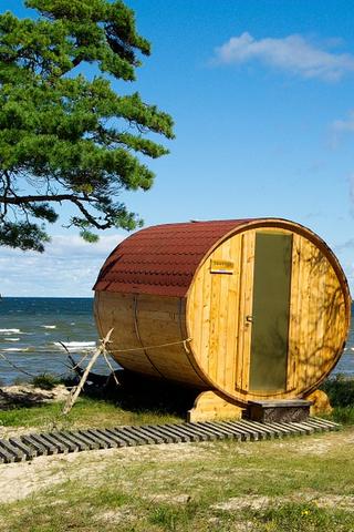 Sauna on Baltic Sea, Latvia