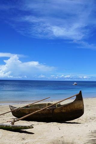 Canoe on Beach, Madagascar
